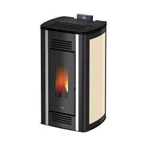 Piecyk na pelet Venus3 Air Plus blacha 12,5 kW kość słoniowa - Cadel