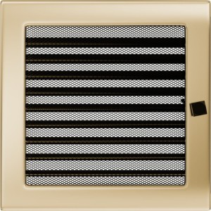 Kratka pozłacana z żaluzjąz żaluzją 22x22 (Kratki)