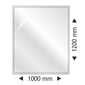 Podstawa szklana prostokątna 1000x1200mm