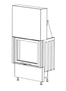 Wkład Kominkowy Horizontal VD gilotyna 620/500 - Kobok