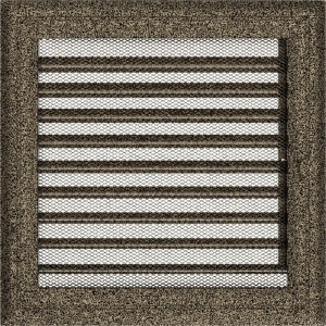 Kratka Oskar czarno-złota z żaluzją 22x22 (Kratki)