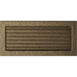 Kratka czarno-złota z żaluzją 17x37 (Kratki)