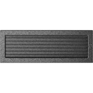 Kratka czarno-srebrna z żaluzją 17x49 (Kratki)