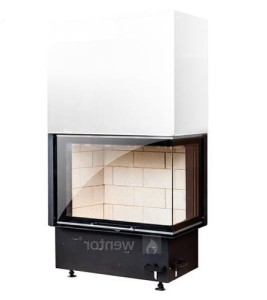 Wkład Kominkowy Corner VD gilotyna 830/500 BS/380 SM SOB  Prawy - Kobok