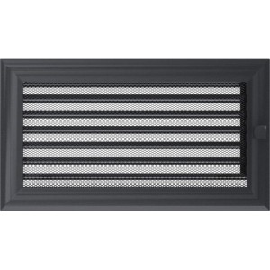 Kratka Oskar grafitowa z żaluzją 17x30 (Kratki)