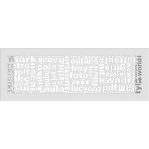 Kratka ABC biała 17x49 (Kratki)