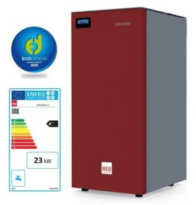 Kocioł na pelet RED Performa 25 (4,5-22,6 kW) CO+CWU z pompą elektroniczną