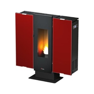 Piecyk na pelet Wall Air kafel 9,0 kW bordowy - Cadel
