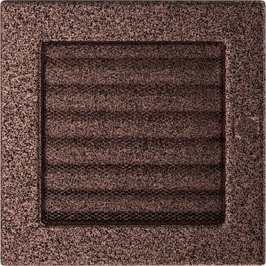 Kratka miedziana z żaluzją 17x17 (Kratki)