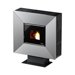 Piecyk na pelet Cloe3 Air blacha 6,5 kW srebrny - Cadel
