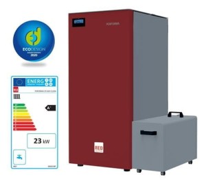Kocioł na pelet RED Performa 25 EASY CLEAN (5,9-22,5 kW) CO+CWU z pompą elektroniczną
