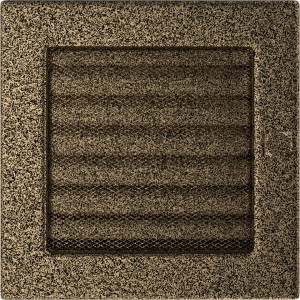 Kratka czarno-złota z żaluzją 17x17 (Kratki)