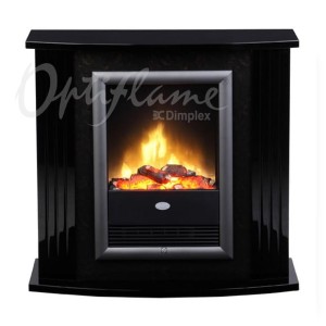 Mozart Black LED Kominek Elektryczny (Optiflame)