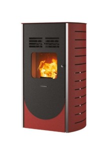 Piec na pellet DUETTO 6 Bordowy (STOVEitaly)