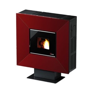 Piecyk na pelet Cloe3 Air blacha 6,5 kW bordowy - Cadel