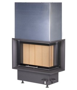 Wkład Kominkowy Corner VD gilotyna 780/500 BS/380 SM KRO-4S Prawy - Kobok