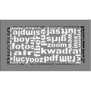 Kratka ABC grafitowa 17x30 (Kratki)