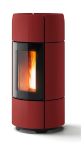 Piecyk na pelet Curve Comfort Air 8,0 kW - MCZ (bordowy)