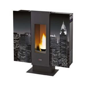 Piecyk na pelet Wall Air New York Night 9,0 kW - Cadel