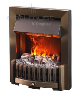 Danville Antyczny Mosiądz Kominek do Zabudowy (Optiflame)