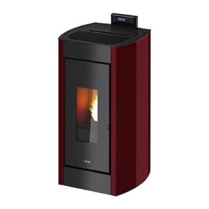 Piecyk na pelet Kriss3 Air 7,0 kW bordowy - Cadel