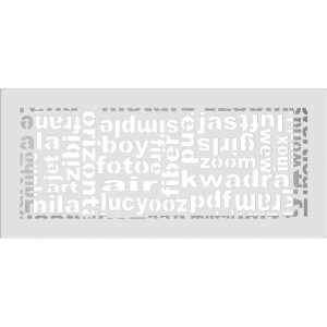 Kratka ABC biała 17x37 (Kratki)