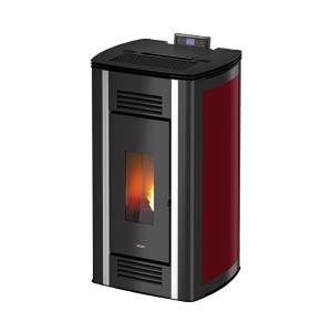 Piecyk na pelet Venus3 Air Plus blacha 12,5 kW bordowy - Cadel