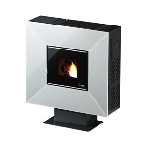 Piecyk na pelet Cloe3 Air szkło 6,5 kW biały - Cadel