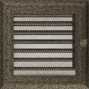 Kratka Oskar czarno-złota z żaluzją 17x17 (Kratki)