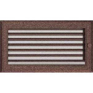Kratka Oskar miedziana malowana z żaluzją 17x30 (Kratki)