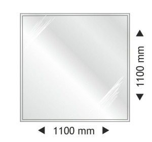 Podstawa szklana kwadratowa 1100x1100mm