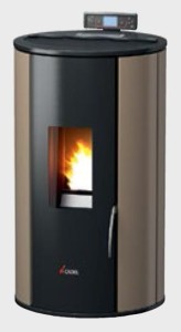 Piecyk na pelet Rondo Air 5,5 kW light bronze - Cadel