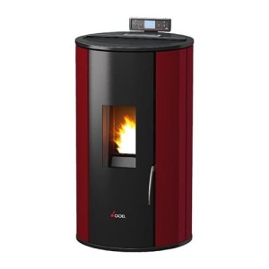 Piecyk na pelet Rondo Air 5,5 kW bordowy - Cadel