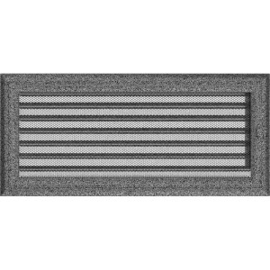 Kratka Oskar czarno-srebrna z żaluzją 17x37 (Kratki)