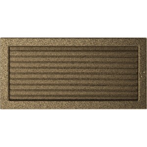 Kratka czarno-złota z żaluzją 22x45 (Kratki)