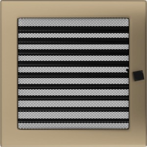 Kratka złoto galwaniczne z żaluzją 22x22 (Kratki)