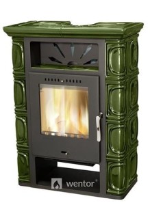 Piec Wolnostojący Borgholm Top kafel zielony 7 kW - Thorma