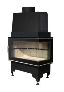 LECHMA PP500 Green 8,5kW (Szyba Boczna Jednolita) Wkład Kominkowy