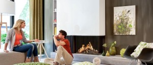 Wkład kominkowy na gaz Kalfire GP80 / 55C (Lewy)