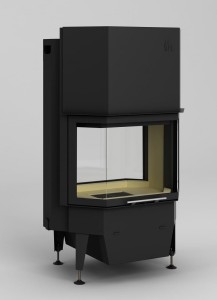 Hajduk Prisma EFDh (gięta szyba) Wkład Kominkowy