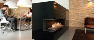 Wkład kominkowy na gaz Kalfire G125/37C (Prawa)