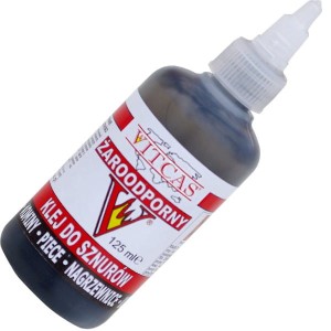 Żaroodporny Klej do Sznurów Czarny - Vitcas RA (125ml) (Vitcas)