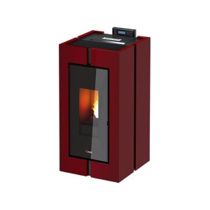 Piecyk na pelet Tecna3 Air 8,5 kW bordowy - Cadel