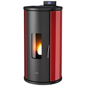 Piecyk na pelet Sfera3 Air szkło 9,5 kW bordowy - Cadel